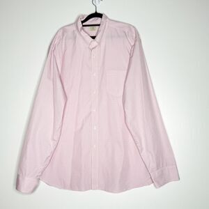 J. Crew Pink Gingham 2-Ply Cotton Pocket Button-Down Shirt Men’s Size XL 17